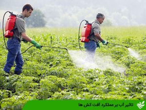 تاثیر آب بر عملکرد آفت کش ها