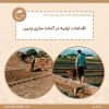 اقدامات اولیه آماده سازی زمین برای کشت