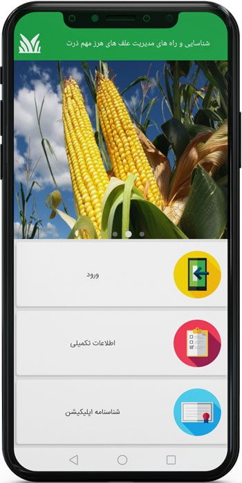 اپ اندروید شناسایی و راه های مدیریت علف های هرز مهم ذرت