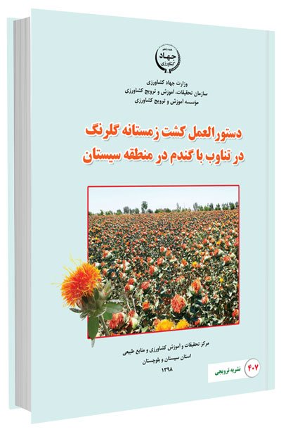 دستورالعمل کشت زمستانه گلرنگ در تناوب با گندم در منطقه سیستان