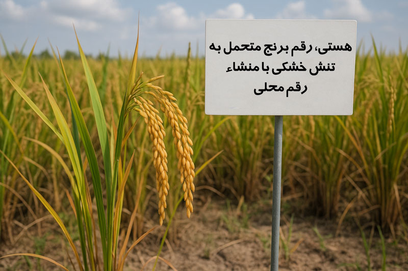 هستی، رقم برنج متحمل به تنش خشکی با منشاء رقم محلی