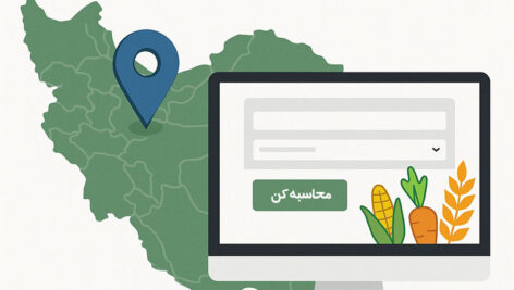 محاسبه‌گر انتخاب محصول کشاورزی مناسب بر اساس منطقه جغرافیایی در ایران