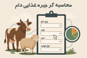 محاسبه‌گر آنلاین جیره غذایی دام