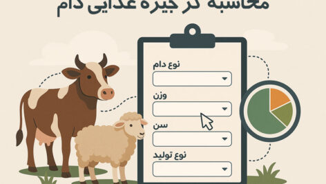 محاسبه‌گر آنلاین جیره غذایی دام