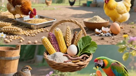 چه چیزی به هر پرنده بدهیم؟ رازهای تغذیه بهینه طیور