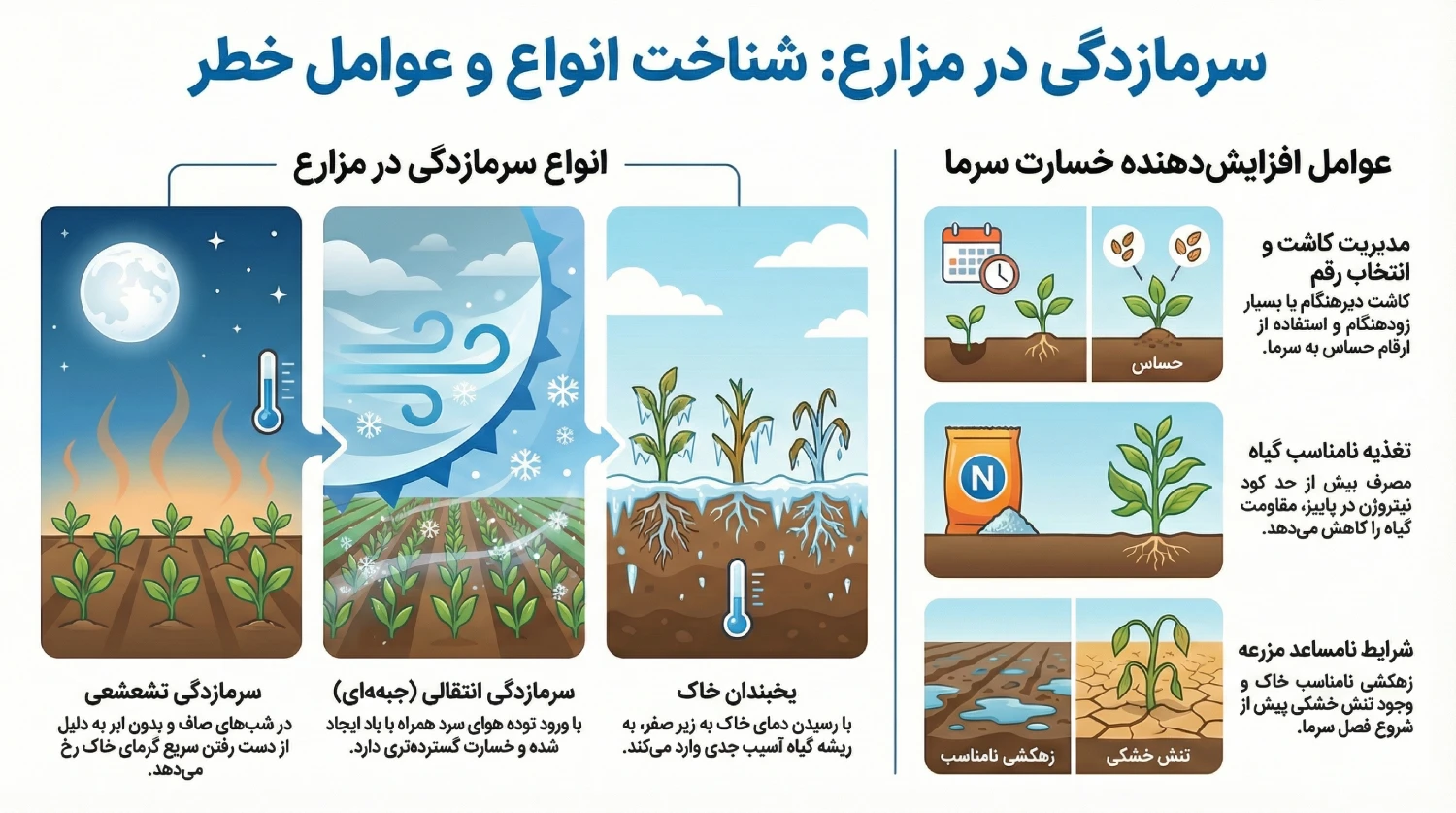 شناخت انواع و عوامل سرمازدگی