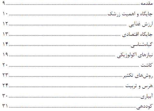 فهرست مطالب نشریه